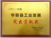 2022年华容县工业发展突出贡献奖